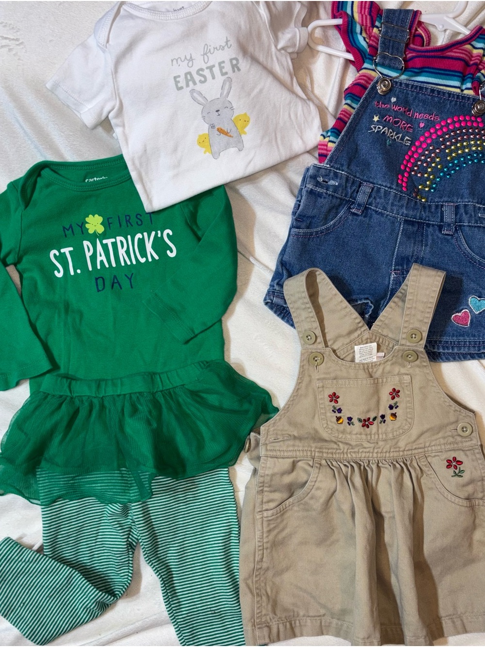 12 mo  "My First Seasonal Overalls Matching Sets